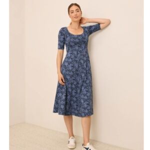 Pact Women's Fit & Flare Signature Scoop Dress, L, NWOT